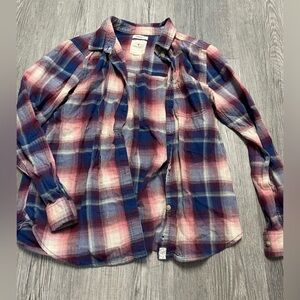 American Eagle Boyfriend Fit Plaid Flannel